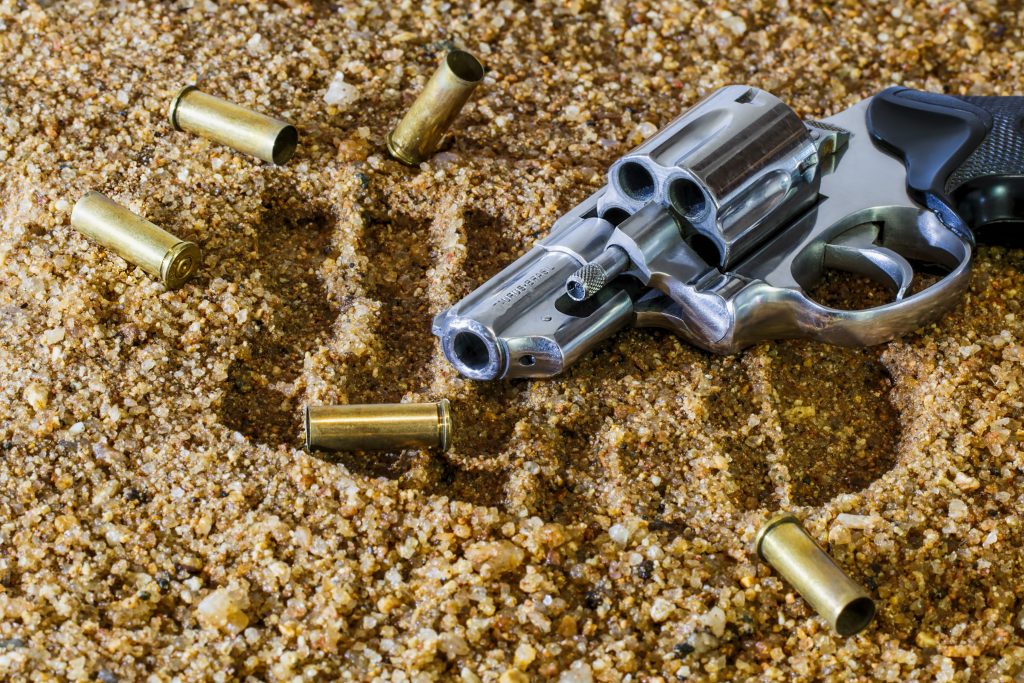 Bullets with gun