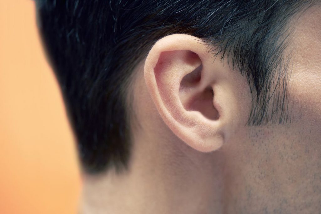 man’s ear