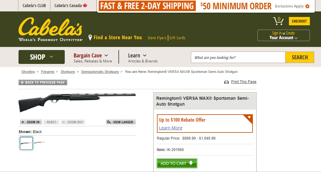 Remington Versa Max Sportsman